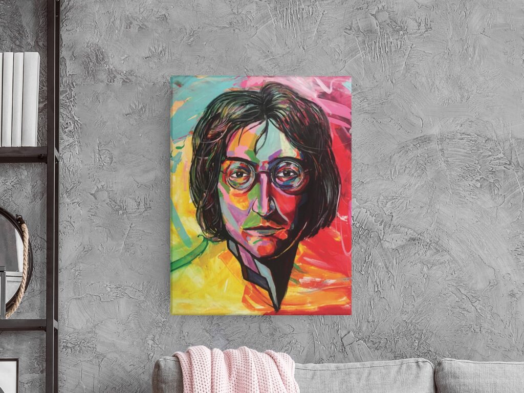 John Lennon shown in an interior