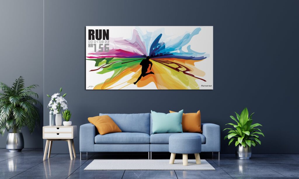 Run shown in an interior